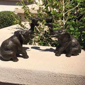 Brass candle holders